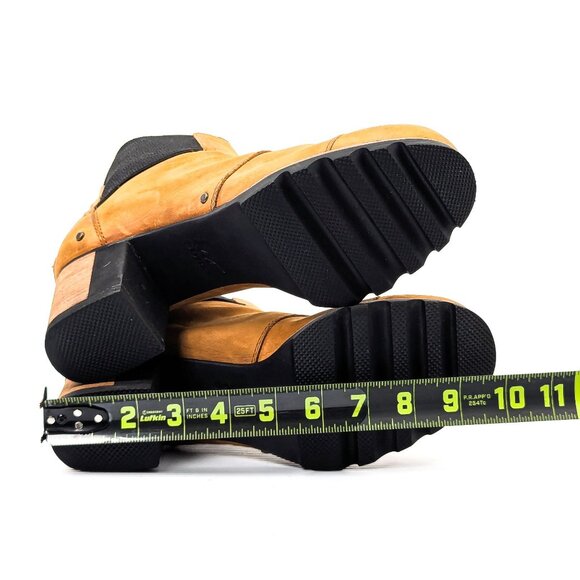 Sorel Women Addington Wheat Nubuck Heel Chelsea Ankle Boots sz 9 - Picture 5 of 7